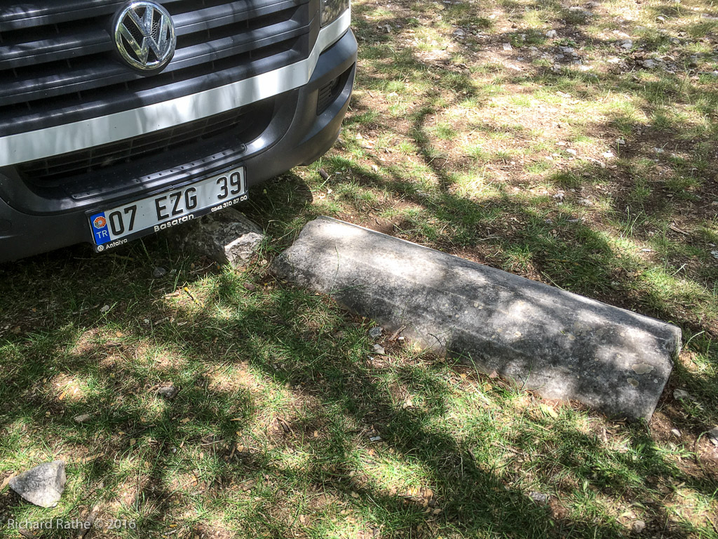 Ancient Column Used as a Car Stop