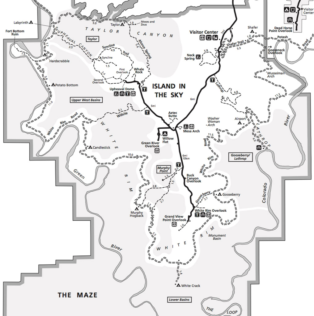 White Rim Trail Map 